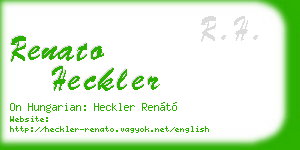 renato heckler business card
